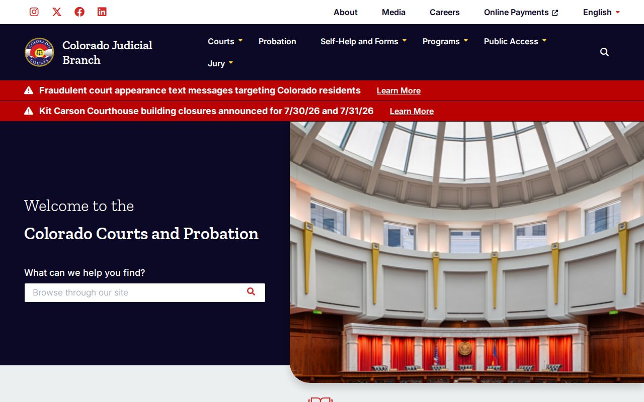 San Miguel County Court records Colorado Judicial Branch statewide access